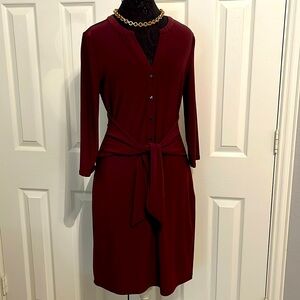 WHITE HOUSE | BLACK MARKET Burgundy Dress